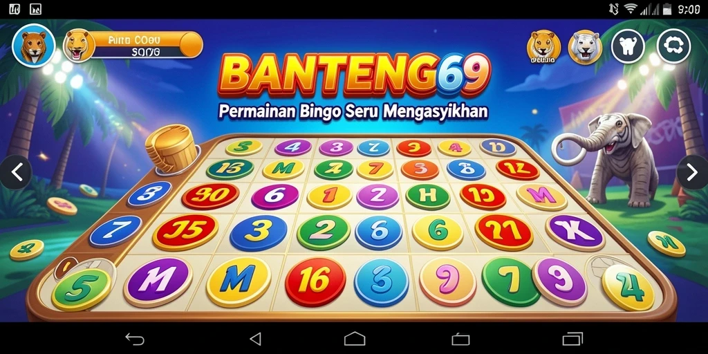 Screenshot gameplay BANTENG69 menampilkan suasana Bingo yang seru dan interaktif.