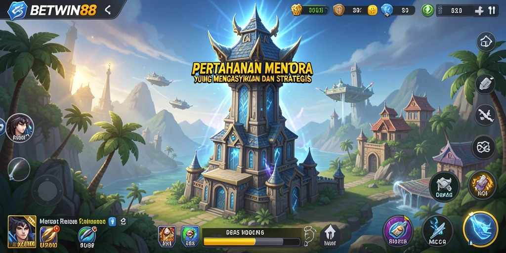 Tangkapan layar menunjukkan aksi mendebarkan dari gameplay Tower Defense.
