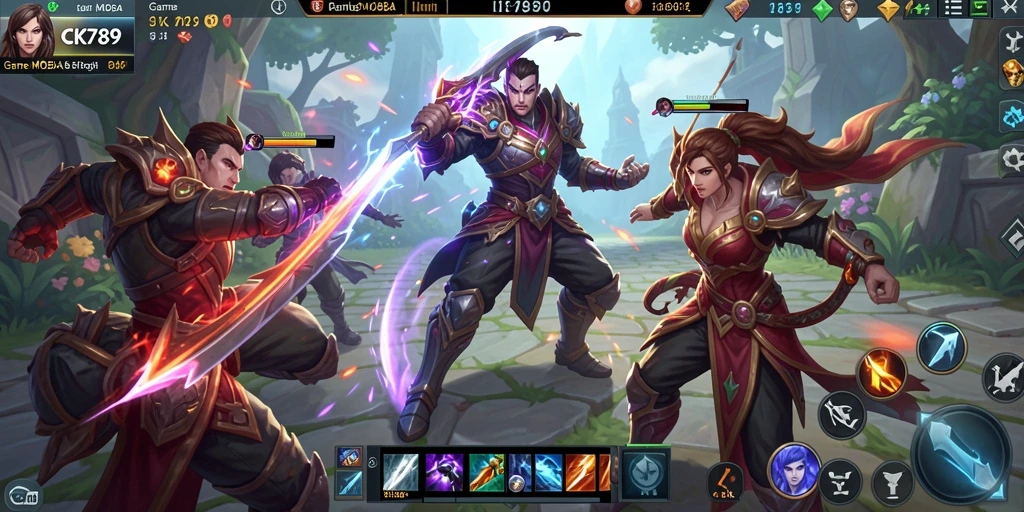 Tampilan gameplay CK789 yang seru dan mendebarkan dalam pertempuran tim.