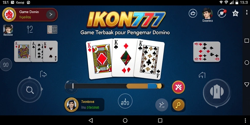 Tampilan gameplay Domino yang seru dan menarik di IKON777.