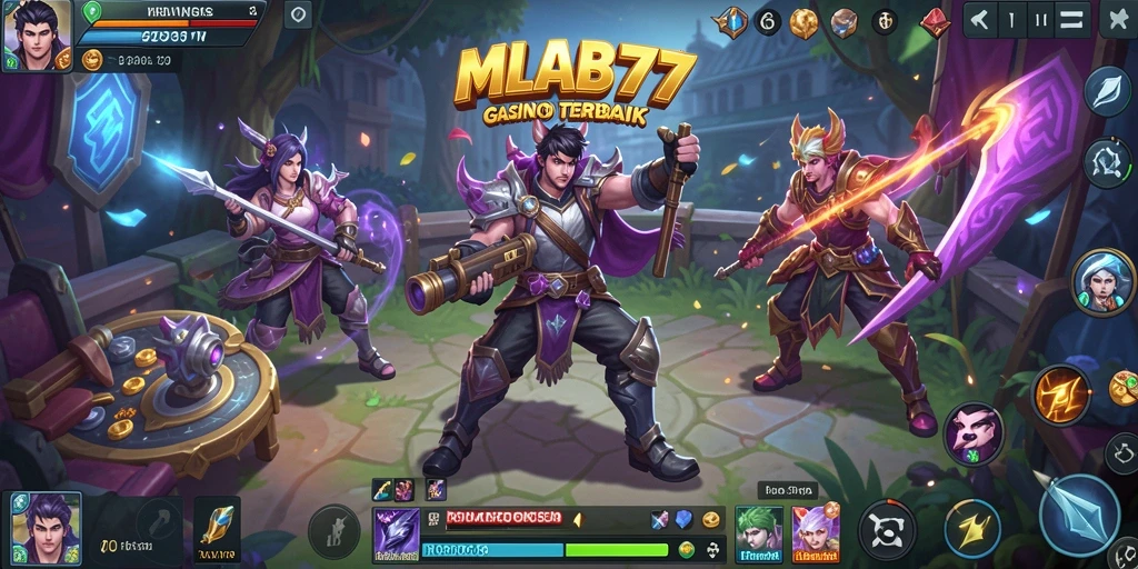Screenshot gameplay MLBB777 menampilkan suasana Kasino yang mendebarkan.