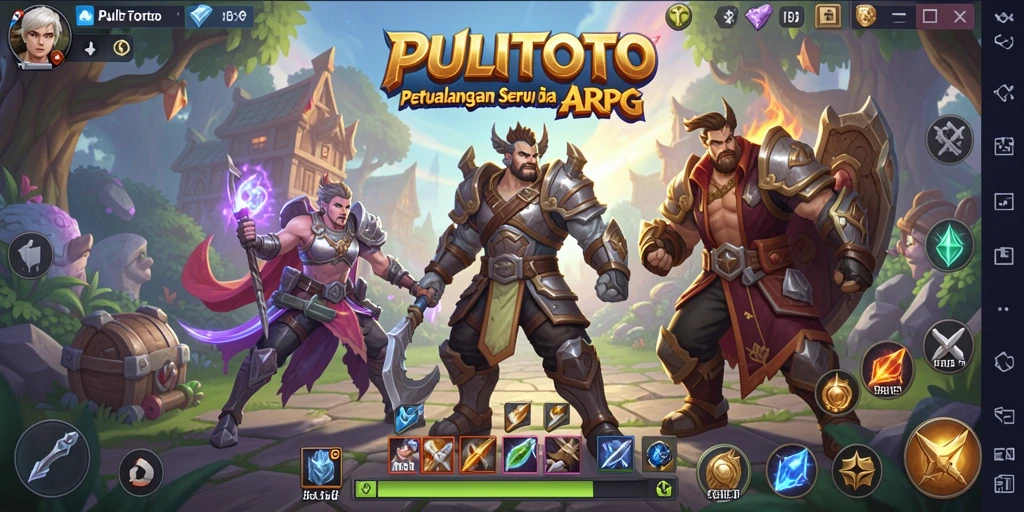 Tampilan gameplay PULITOTO yang menarik dalam dunia ARPG.