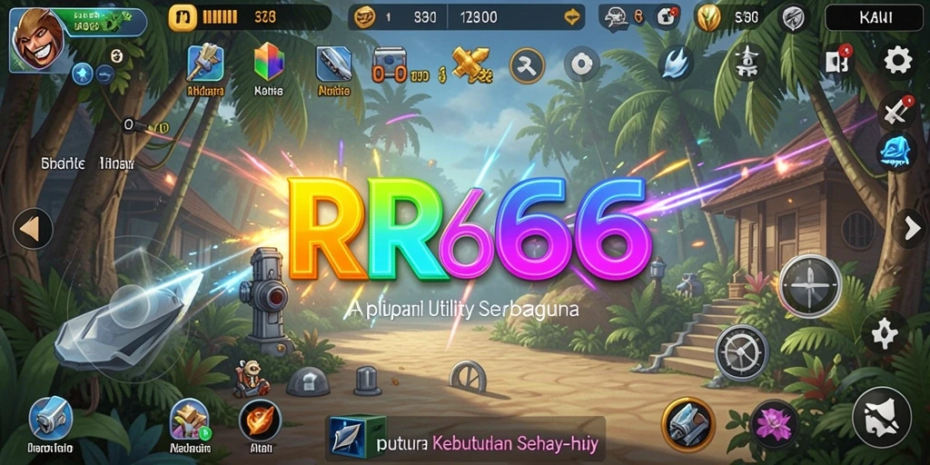 Tampilan antarmuka utama RR666 dengan fitur Utility yang menarik.