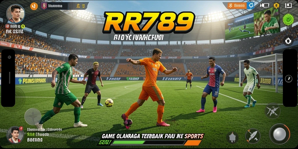 Screenshot gameplay <strong>RR789</strong> menampilkan aksi seru dalam pertandingan olahraga.