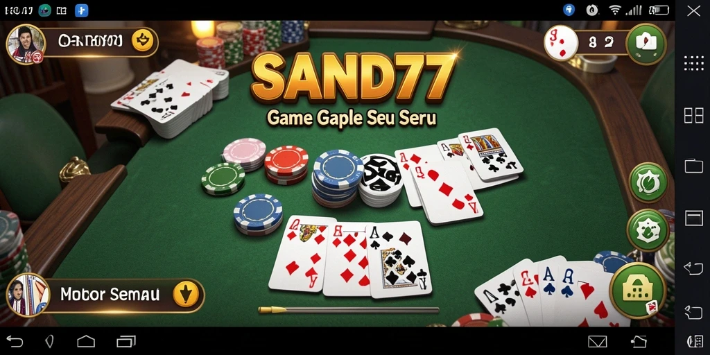 Tampilan gameplay SAND77 yang menegangkan dan interaktif.